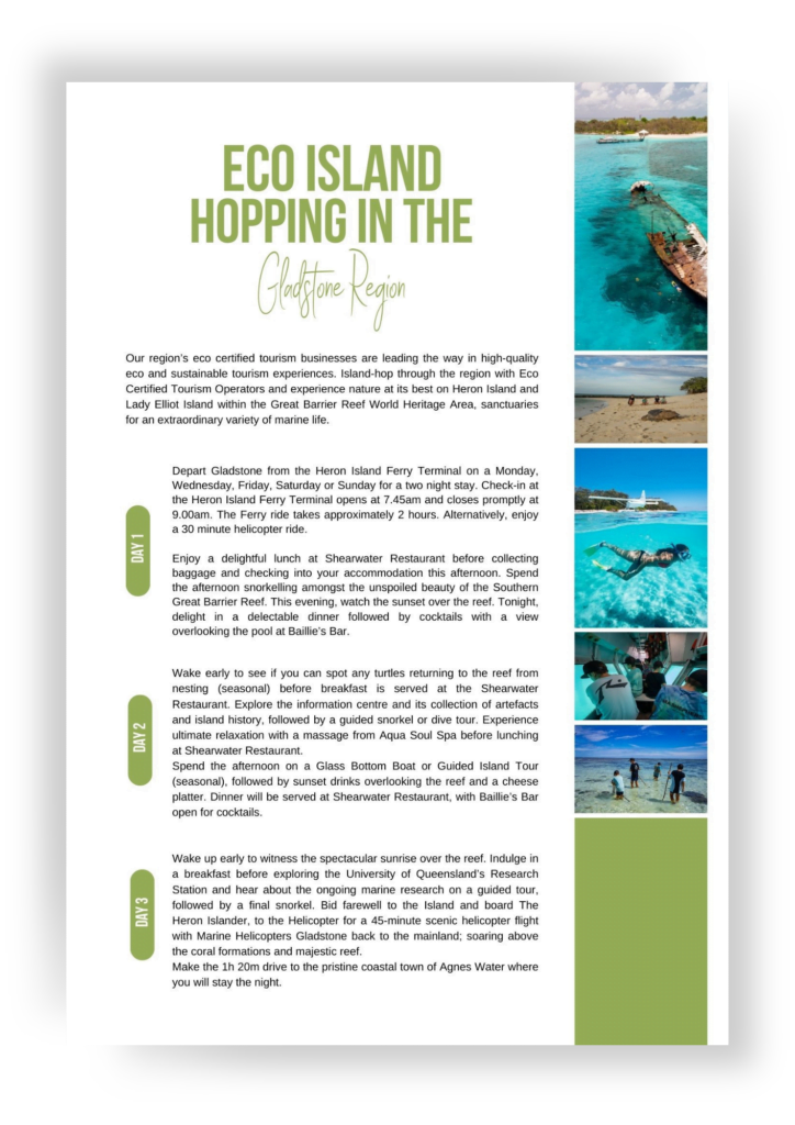 eco itinerary 1
