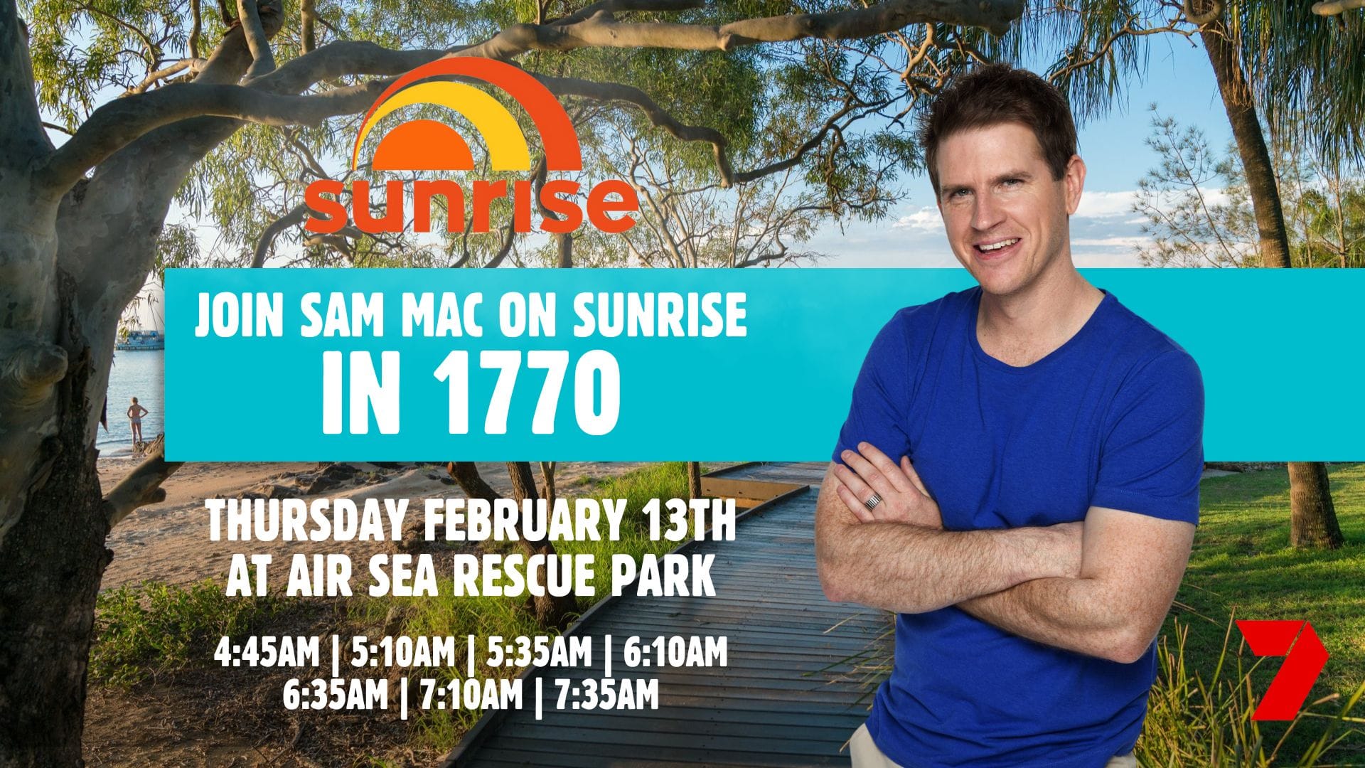 JOIN US FOR ‘SUNRISE’ WITH SAM MAC in aGNES wATER/tOWN OF 1770